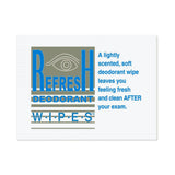 PDC ReFresh Deodorant Wipes, Scented, Single Wipe - STJ-9112-Box - LL Medico