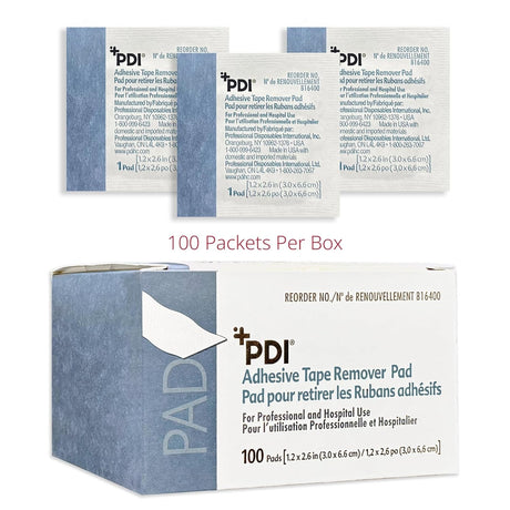 PDI Adhesive Tape Remover Pad, 1.2" x 2.6" - B16400-Box - LL Medico