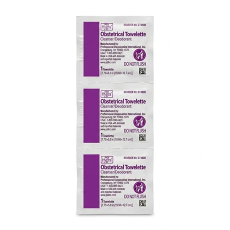 PDI Hygea Obstetrical Towelette Cleanser/Deodorant, Scented - D74800-Box - LL Medico