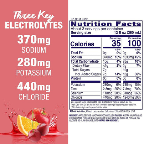 Pedialyte AdvancedCare Electrolyte Solution, Cherry Punch, 33.8 oz - 63057-Single - LL Medico