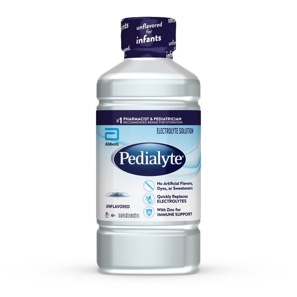 Pedialyte Classic Oral Electrolyte Solution, Unflavored, 33.8 oz - 00336-Single - LL Medico