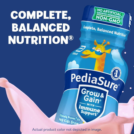 PediaSure Grow & Gain Kids' Nutrition Shake, Strawberry, 8 oz - 67525-Case - LL Medico
