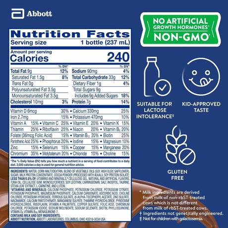 PediaSure Grow & Gain Nutrition Shake, Chocolate, 8 oz - 67535-Case - LL Medico