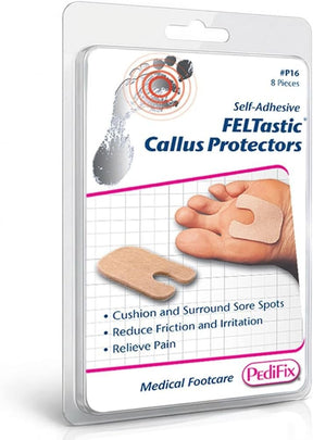 PediFix FELTastic Callus Protectors, Self-Adhesive, 8 Pieces - 8023-40-Pack - LL Medico