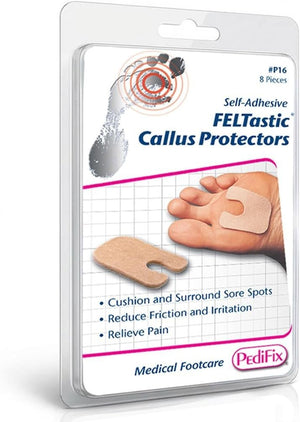 PediFix FELTastic Callus Protectors, Self-Adhesive, 8 Pieces - 8023-40-Pack - LL Medico