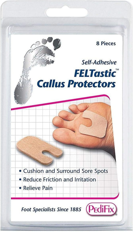 PediFix FELTastic Callus Protectors, Self-Adhesive, 8 Pieces - 8023-40-Pack - LL Medico