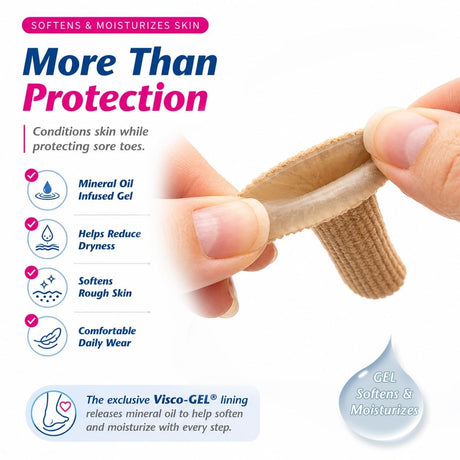 Pedifix Visco-Gel Pull-On Toe Protector - P82-S-Single - LL Medico