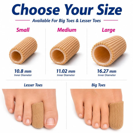 Pedifix Visco-Gel Pull-On Toe Protector - P82-S-Single - LL Medico