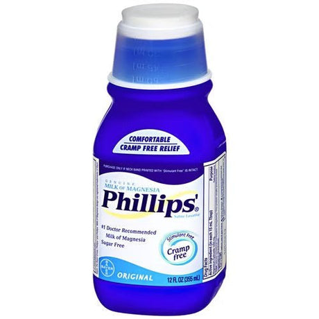 Phillips' Milk of Magnesia Saline Laxative, Original Flavor, 400 mg / 5 mL, Liquid - 12843035302-Single - LL Medico