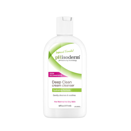 pHisoderm Deep Clean Cream Cleanser, 6 fl oz - 10742005210-Single - LL Medico