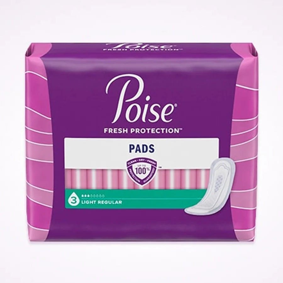 Poise Incontinence Pads, 3 Drops Light Absorbency - 51668-Pack - LL Medico