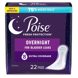 Poise Overnight Incontinence Pads, 8 Drops Extra Coverage - 54943-Pack - LL Medico