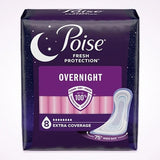 Poise Overnight Incontinence Pads, 8 Drops Extra Coverage, Regular Length - 54943-Pack - LL Medico