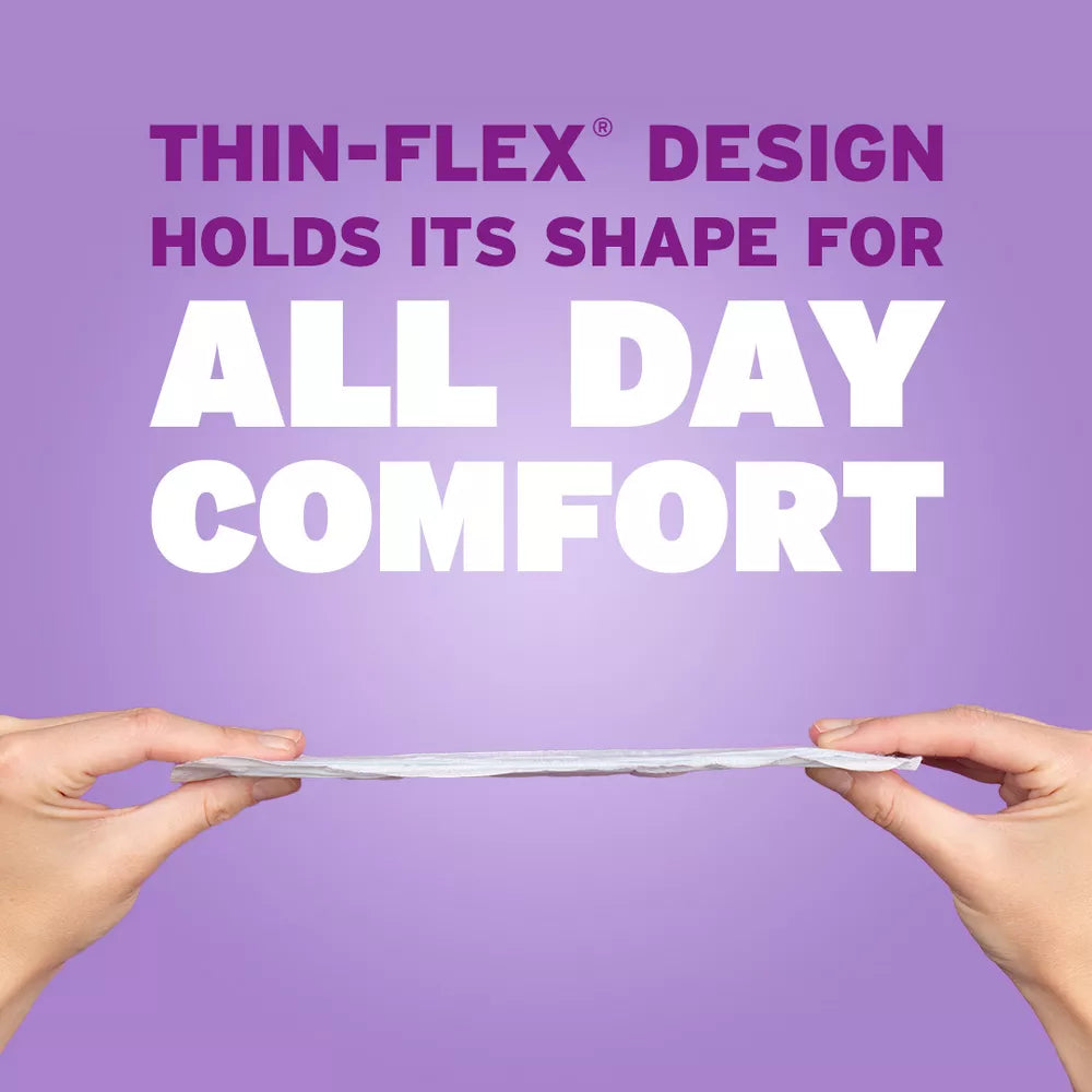 Poise Ultra Thin Pads, 4 Drops Moderate Absorbency, Regular Length