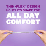 Poise Ultra Thin Pads, 4 Drops Moderate Absorbency, Regular Length