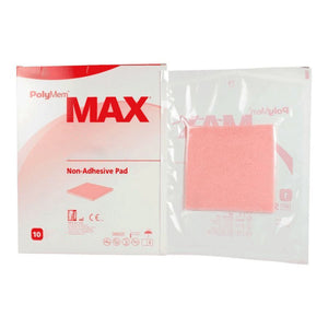 PolyMem Max Nonadhesive Foam Dressing Without Border, Sterile, 3" x 3" - 5035-Single - LL Medico