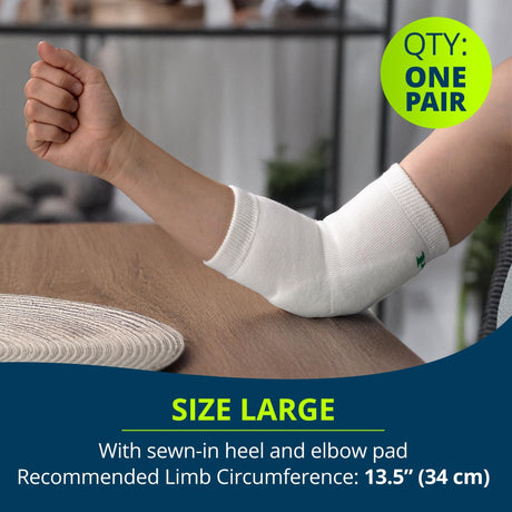 Posey Heel and Elbow Protector Sleeve, Large - 6224L-Pair - LL Medico