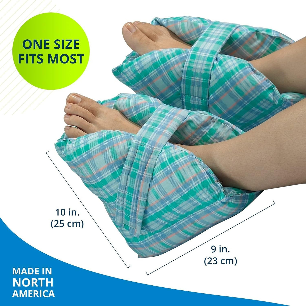 Posey Heel Protection Pillow, Pastel Plaid, Pair - TID6115-Pair - LL Medico