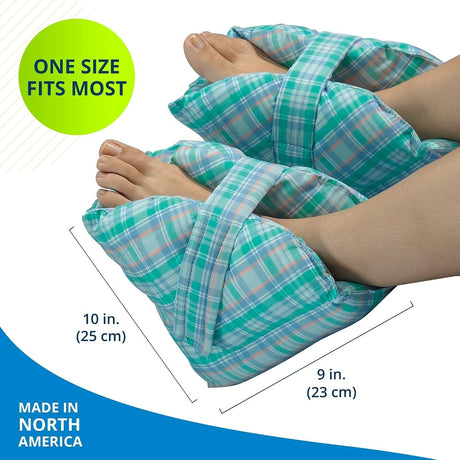 Posey Heel Protection Pillow, Pastel Plaid, Pair - TID6115-Pair - LL Medico