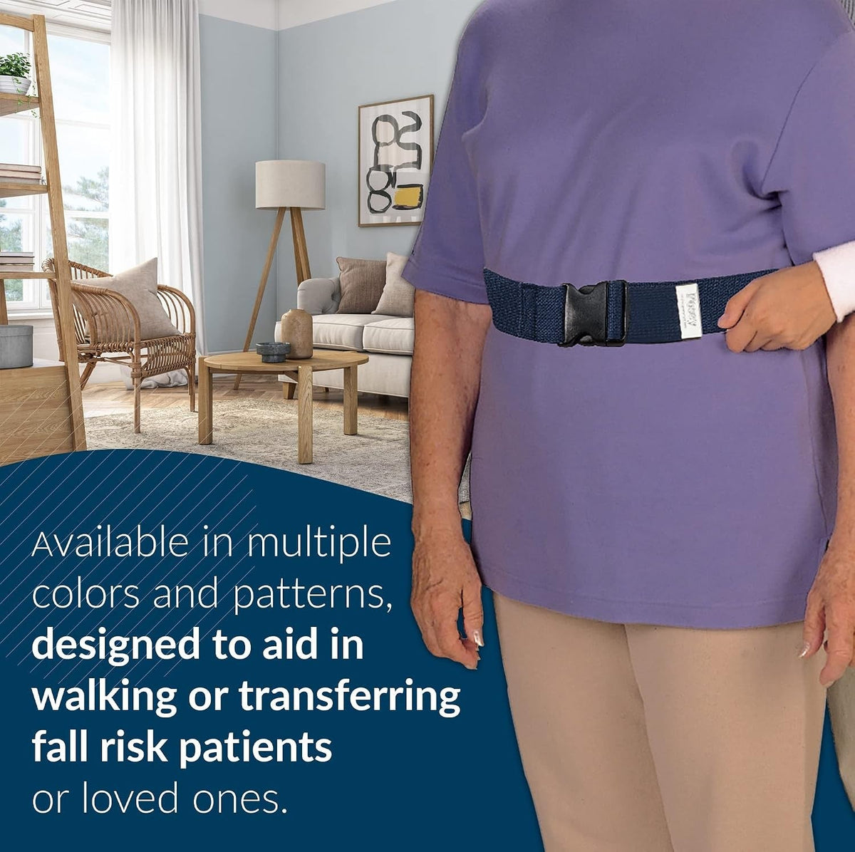 Posey Quick-Release Gait Belt, Navy Blue, 52" - 6528Q-Single - LL Medico