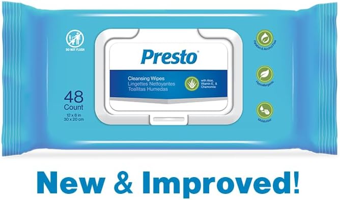 Presto Cleansing Wipes - WW091248-Pack - LL Medico