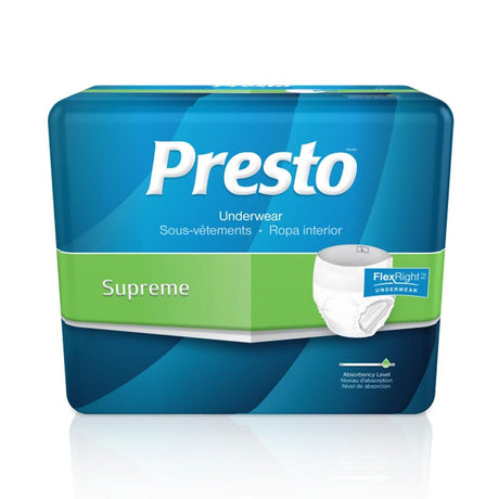 Presto FlexRight Underwear, Supreme - AUB24020-Pack - LL Medico
