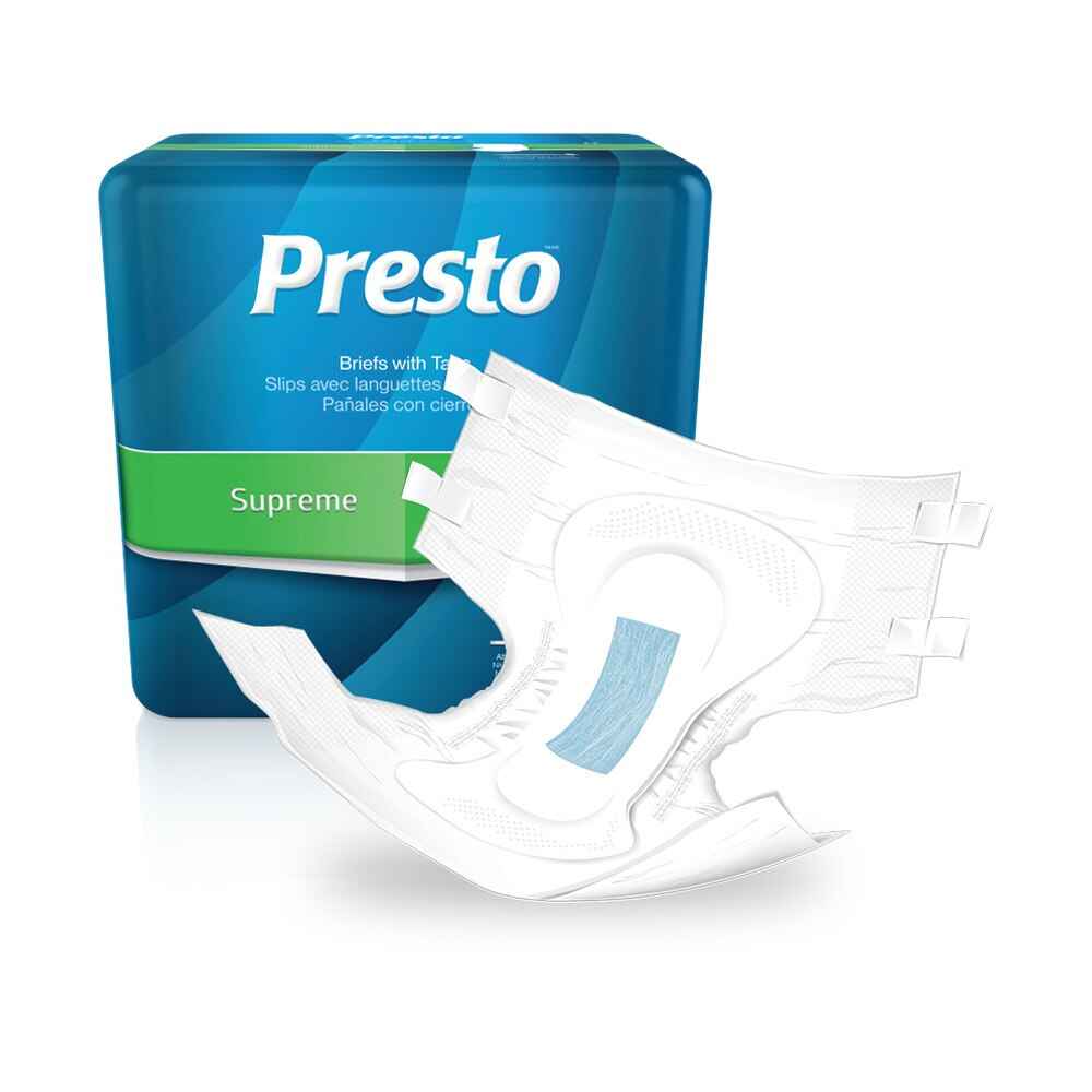 Presto Supreme Heavy Absorbency Adult Brief | LL Medico