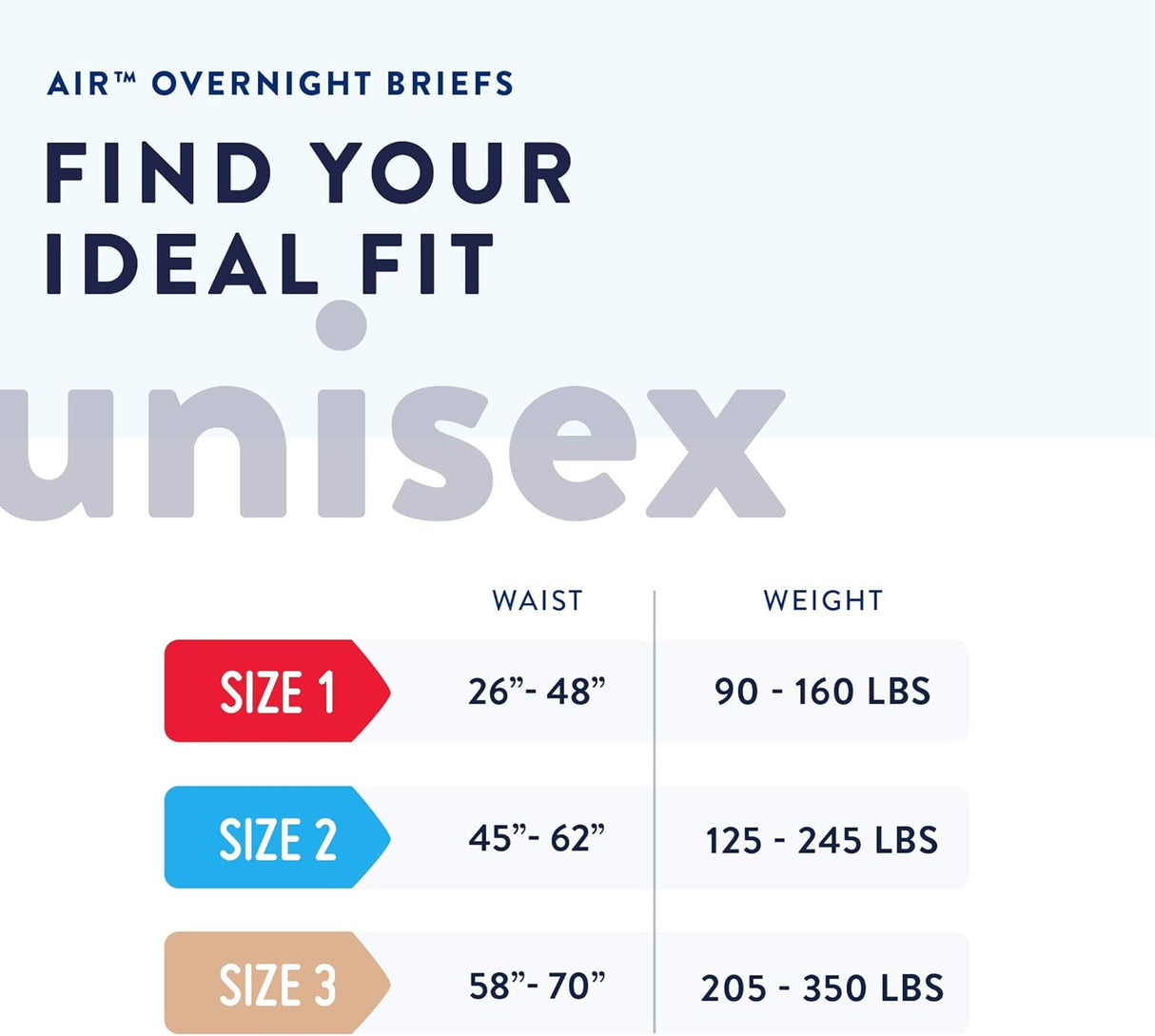 Prevail Air Overnight Adult Briefs - NGX012-Pack - LL Medico