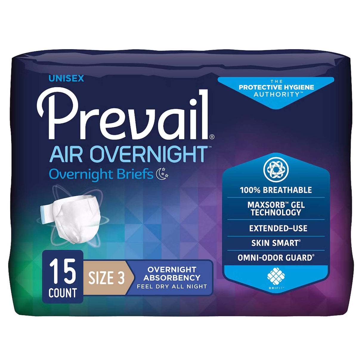 Prevail Air Overnight Adult Briefs - NGX014-Pack - LL Medico