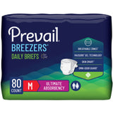 Prevail Breezers Daily Briefs, Ultimate Absorbency - PVB012-Case - LL Medico