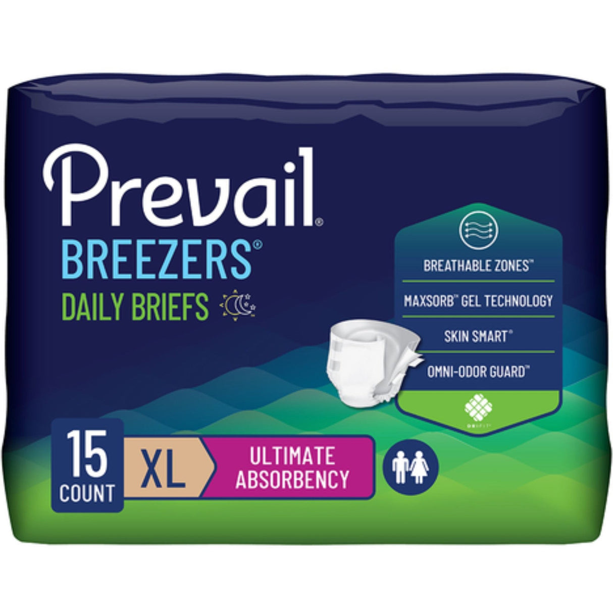 Prevail Breezers Daily Briefs, Ultimate Absorbency - PVB014-Pack - LL Medico
