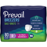Prevail Breezers Daily Briefs, Ultimate Absorbency - PVB016-Case - LL Medico