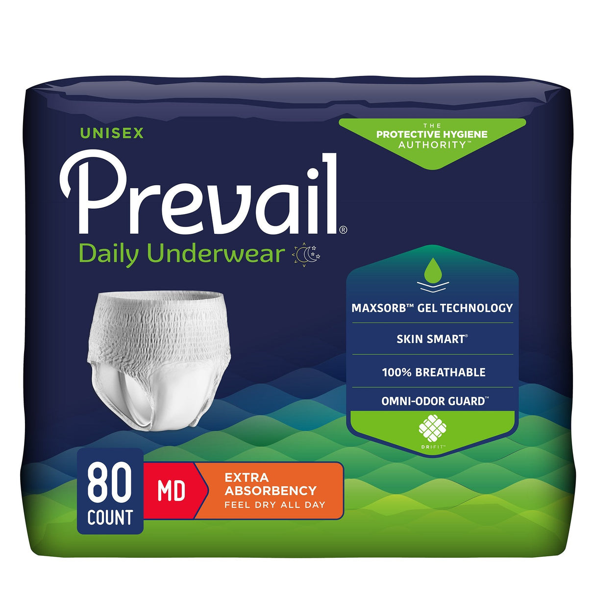 Prevail Daily Underwear, Extra Absorbency - PV512-Case - LL Medico