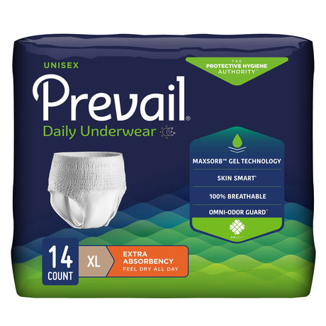 Prevail Daily Underwear, Extra Absorbency - PV514-Pack - LL Medico