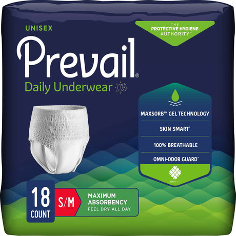Prevail Daily Underwear, Maximum Absorbency - PVS512-Pack - LL Medico