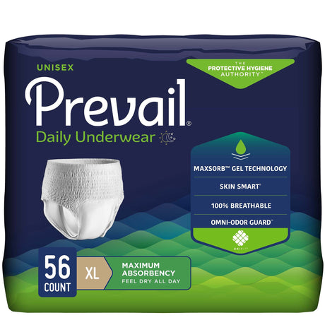 Prevail Daily Underwear, Maximum Absorbency - PVS514-Case - LL Medico
