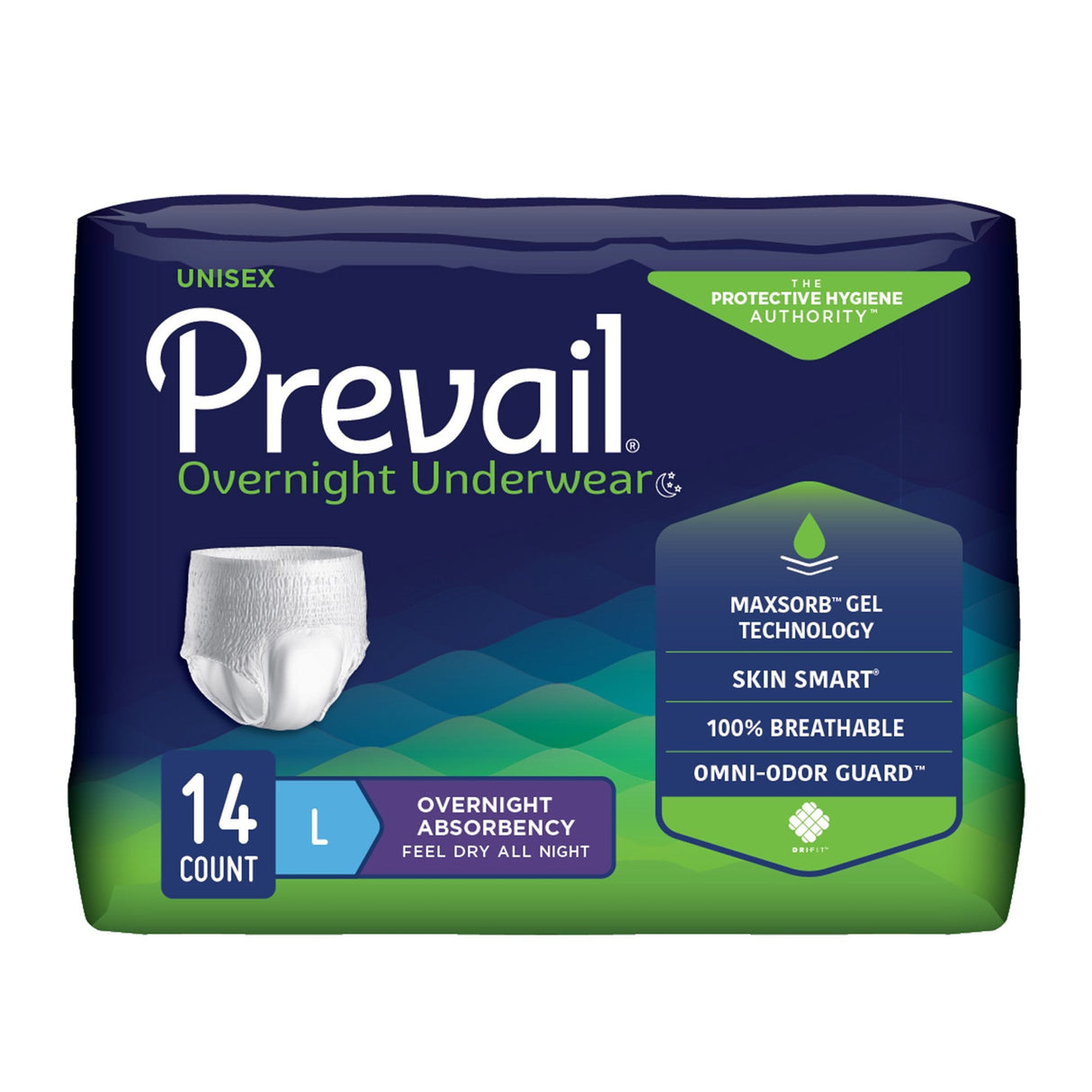 Prevail Overnight Pull On Underwear - PVX513-Pack - LL Medico