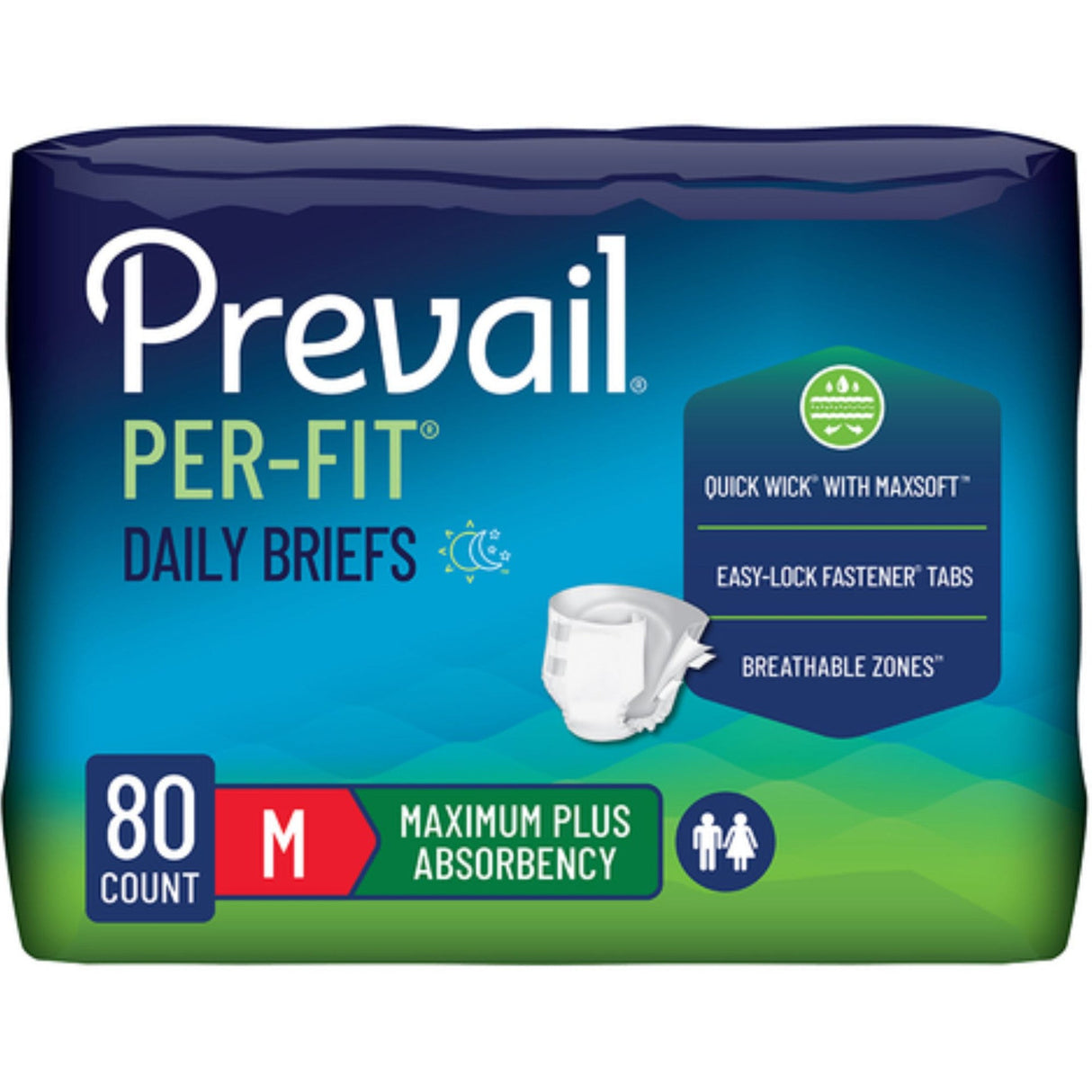 Prevail Per - Fit Daily Brief, Maximum Plus Absorbency - PF012-Case - LL Medico