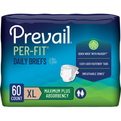 Prevail Per - Fit Daily Brief, Maximum Plus Absorbency - PF014-Case - LL Medico