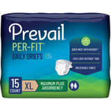 Prevail Per - Fit Daily Brief, Maximum Plus Absorbency - PF014-Pack - LL Medico