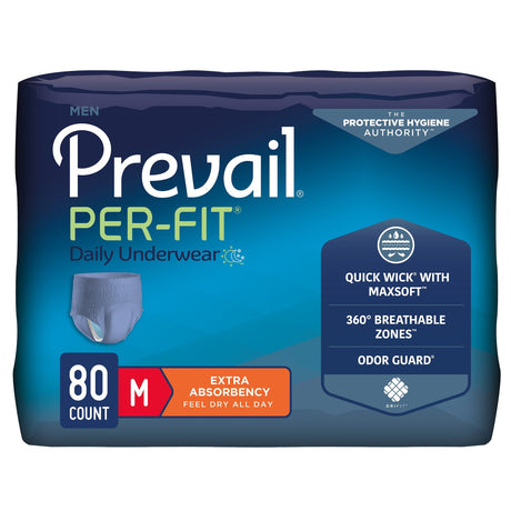 Prevail Per - Fit Men's Pull On Daily Underwear, Extra Absorbency - PFM512-Case - LL Medico
