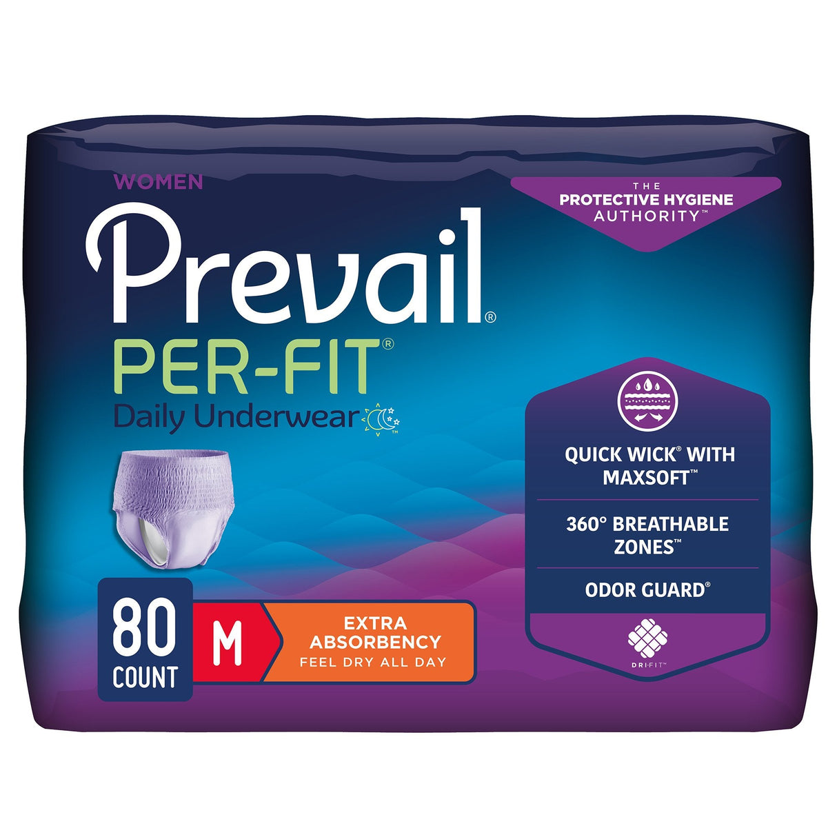 Prevail Per - Fit Women's Pull On Daily Underwear, Extra Absorbency - PFW512-Case - LL Medico