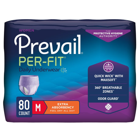 Prevail Per - Fit Women's Pull On Daily Underwear, Extra Absorbency - PFW512-Case - LL Medico