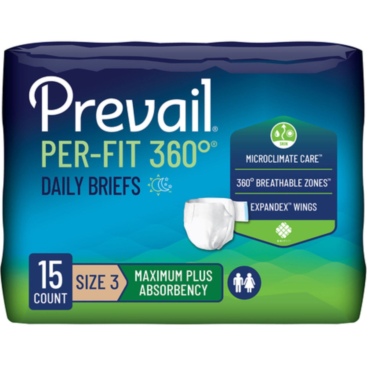 Prevail Per - Fit360 Daily Briefs, Maximum Plus Absorbency - PFNG0141-Pack - LL Medico
