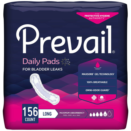 Prevail Women's Daily Bladder Control Pads, Maximum Absorbency - PV915-Case - LL Medico