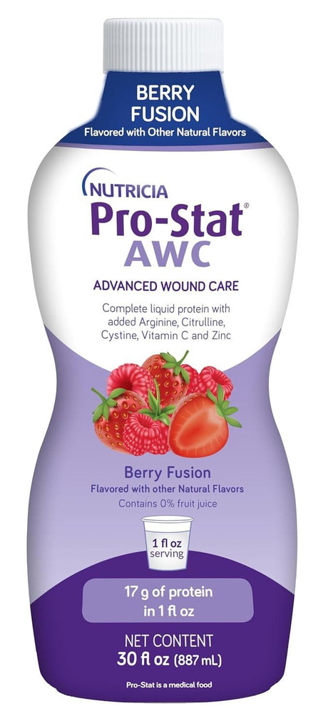 Pro-Stat AWC Advanced Wound Care Liquid Protein Supplement, Berry Fusion, 30 oz - 152183-Case - LL Medico