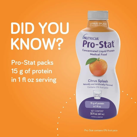 Pro-Stat AWC Liquid Protein Oral Supplement, Citrus Splash, 30 oz - 78383-Case - LL Medico