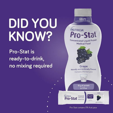 Pro-Stat Concentrated Liquid Protein Medical Food, Grape, 1 oz - 78403-Single - LL Medico