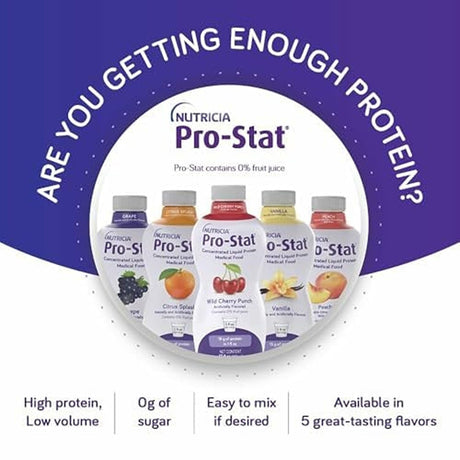 Pro-Stat Liquid Protein Supplement, Wild Cherry Punch, 1 oz - 78395-Case - LL Medico