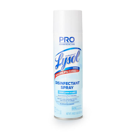 Professional Lysol Surface Disinfectant Spray, Alcohol Based Aerosol, Crisp Linen Scent, 19 oz Can, Liquid, NonSterile - RAC74828CT-Single - LL Medico